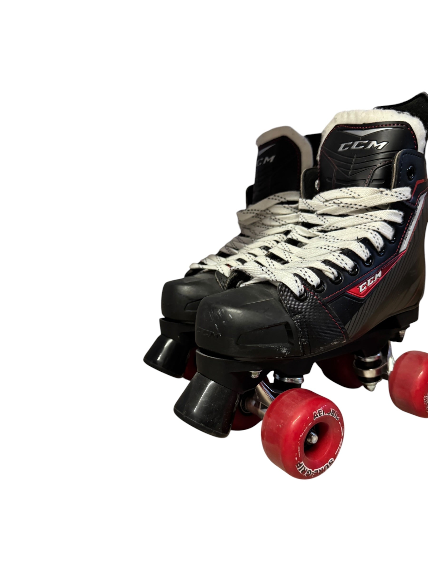 Renewed UEU42 UK8 CCM RBZ 40 Quad Roller Skates Full build custom