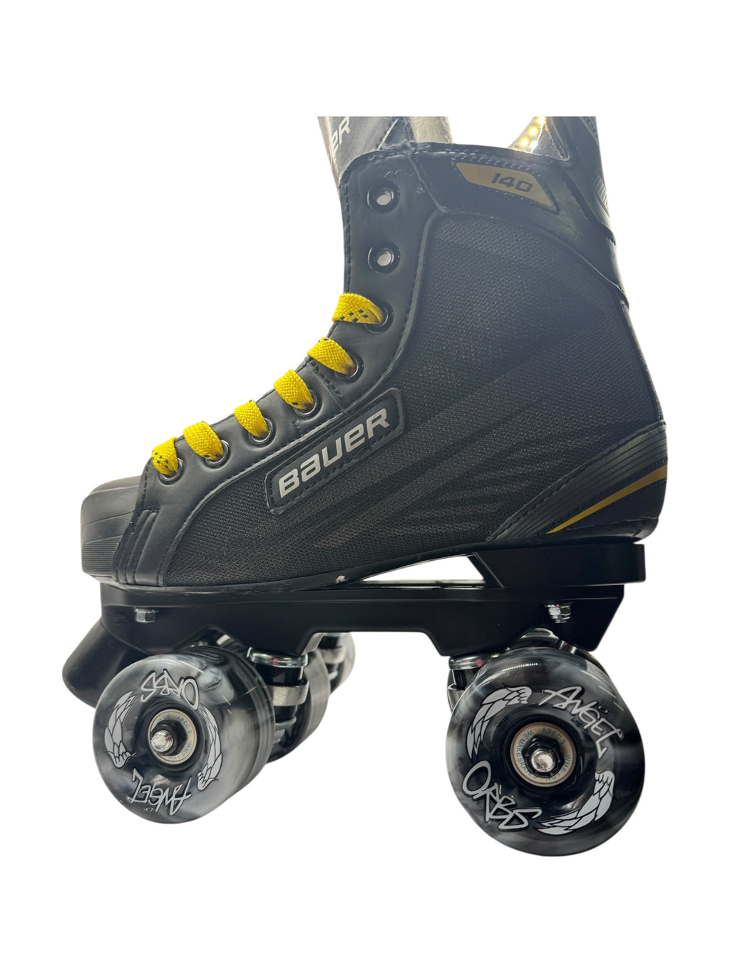 Renewed UK5 Bauer supreme 140 quad Rollerskates full build