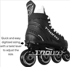 TronX Stryker Adjustable Senior Intermediate Junior Youth Roller Inline Hockey Skates 2024 New Model