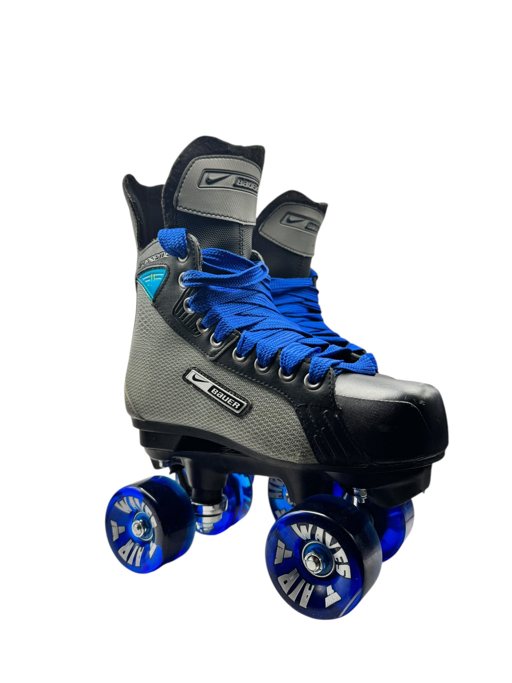Renewed UK5 Nike Bauer supreme 11 Quad Rollerskates full build