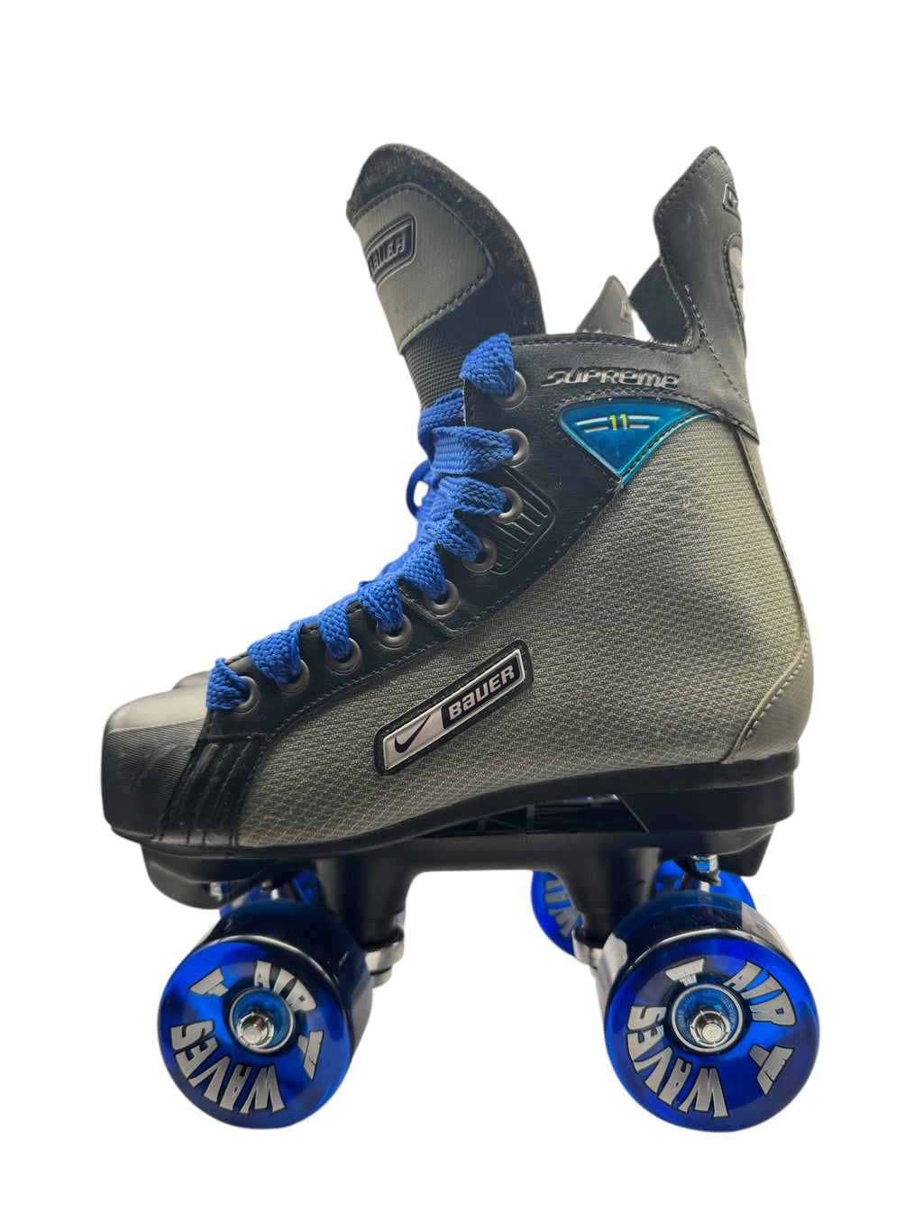 Renewed UK5 Nike Bauer supreme 11 Quad Rollerskates full build