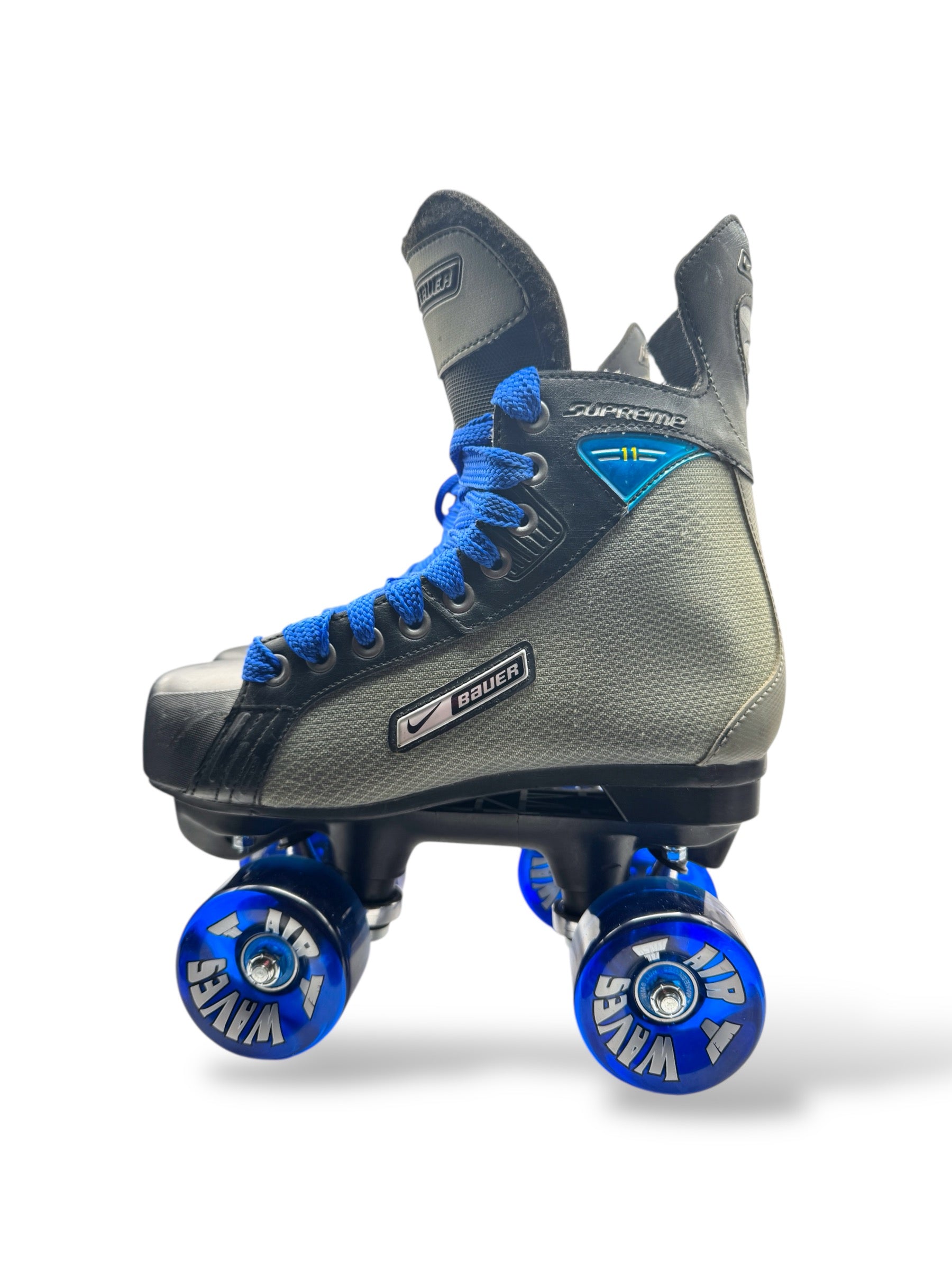 Renewed UK5 Nike Bauer supreme 11 Quad Rollerskates full build
