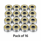 Steel Chrome Skates Bearings - ABEC 7 (16 set)