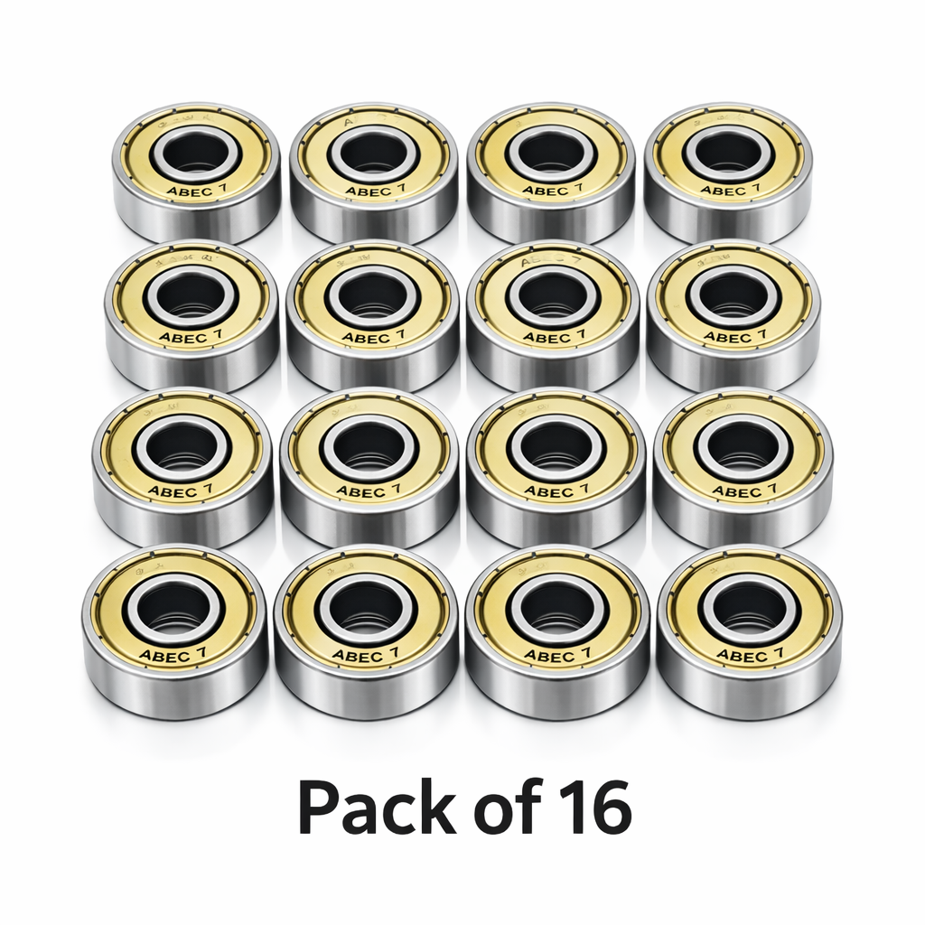 Steel Chrome Skates Bearings - ABEC 7 (16 set)