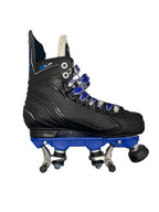 Renewed UK4 Bauer XLP Quad Roller skates Blue Plate