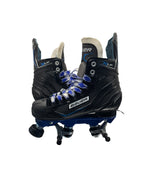 Renewed UK4 Bauer XLP Quad Roller skates Blue Plate