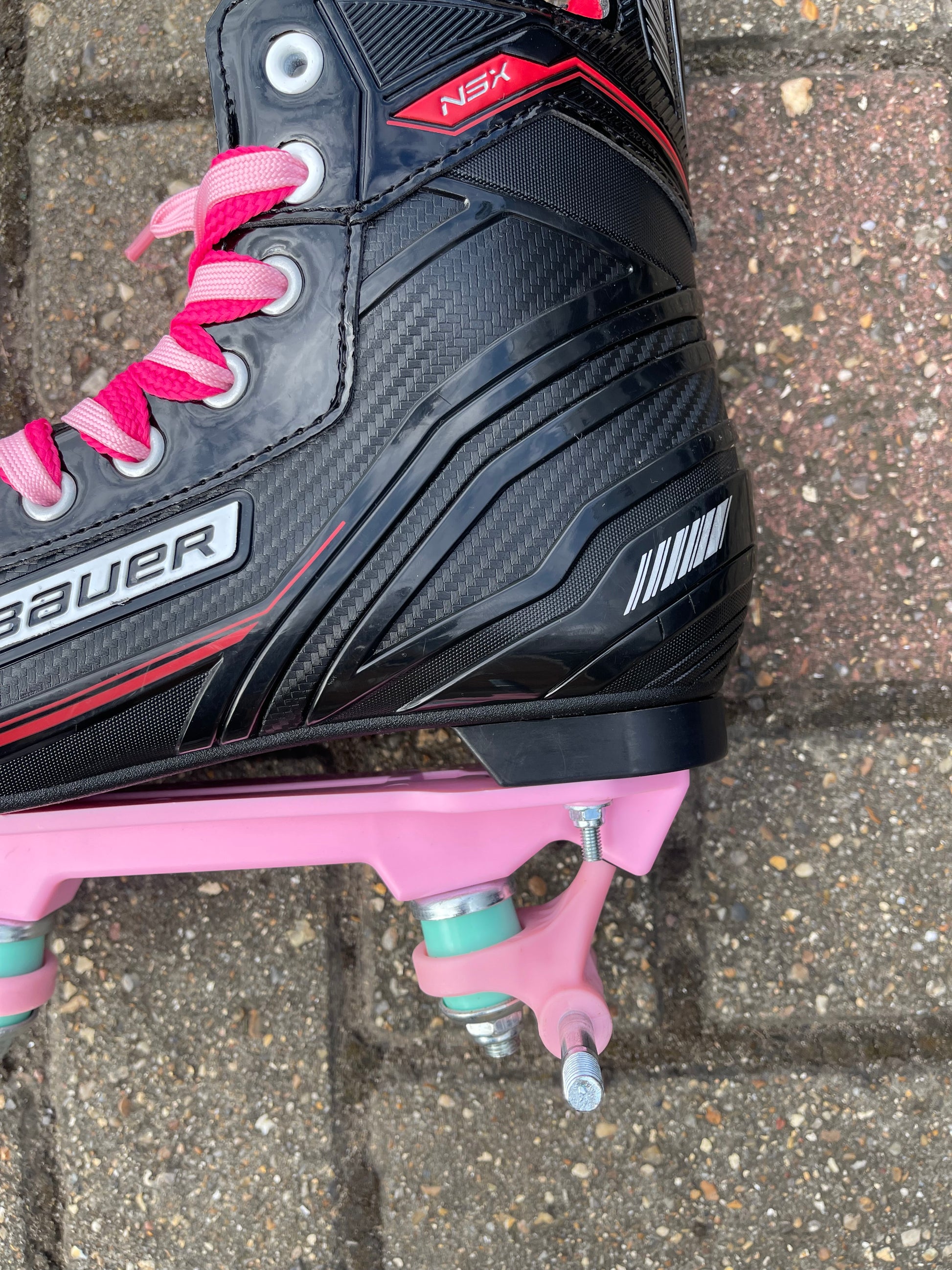 Pink ROLLER SKATE PLATE CHASSIS 