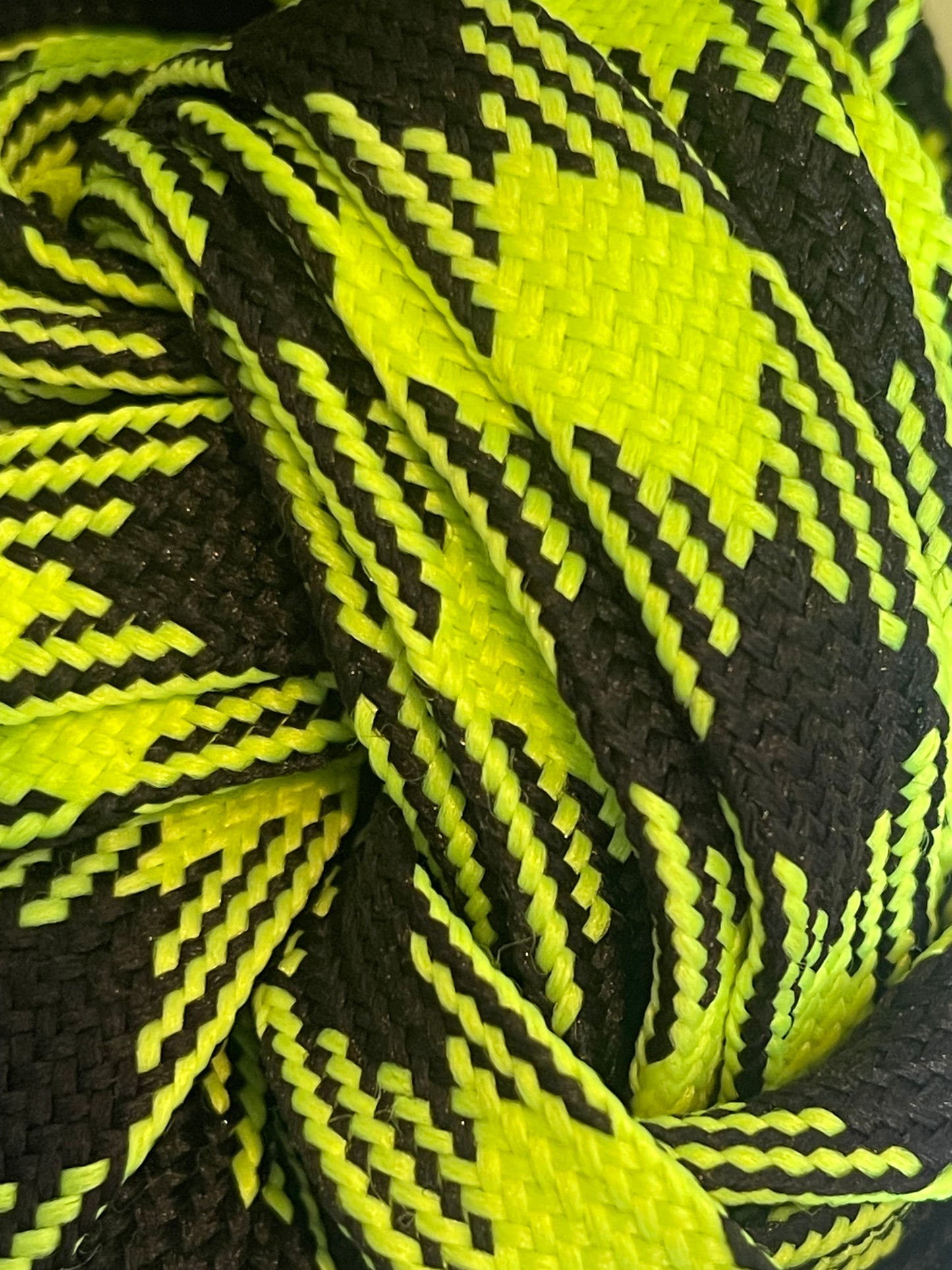 yellow and black Roller skating laces 