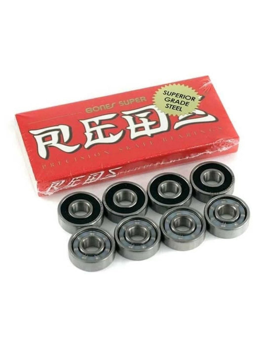 BONES SUPER REDS Bearings - 8mm 8 PACK
